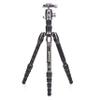 Benro Rhino Zero Series Carbon-Fiber Travel Tripod Kit with VX20 Dual-Pan Ball Head, 5-Section Legs, Monopod Convertible, Ultra-Portable Folded Length (FRHN05CVX20) view 1
