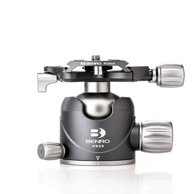 Benro VX25 Two Series Arca-Swiss Style Aluminum Ballhead with PU60N Camera Plate (VX25)