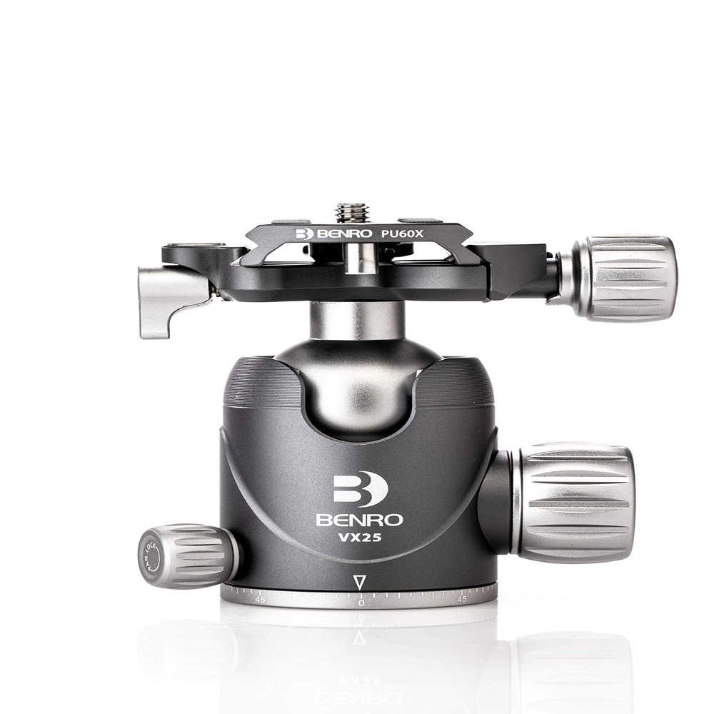 Benro VX25 Two Series Arca-Swiss Style Aluminum Ballhead with PU60N Camera Plate (VX25)