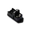 Semetall Inlet Module Plug 3 Pin IEC320 C14 Power Socket Inlet Module Plug 5A Fuse Switch Male Power Socket 10A 250V Rocker Switch (Red,Black) view 4