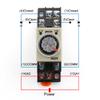 BAOMAIN H3Y-2 AC 110V Time Delay Relay, 30 Minutes DPDT 8 Pin Solid State Timer with Socket Base, 5A 250VAC Resistive Load view 2
