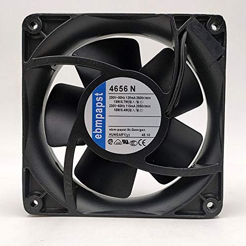 for ebmpapst TYP 4656N 220V 19W 12038 12CM Metal high Temperature Resistant Cooling Fan