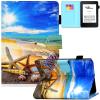 Artyond Case for Kindle Paperwhite, PU Leather Folio Card Slots Cover with Auto Sleep/Wake Case for Amazon Kindle Paperwhite 123 (Fits All 2012, 2013, 2015 and 2016 Versions), Sky Beach view 1