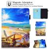 Artyond Case for Kindle Paperwhite, PU Leather Folio Card Slots Cover with Auto Sleep/Wake Case for Amazon Kindle Paperwhite 123 (Fits All 2012, 2013, 2015 and 2016 Versions), Sky Beach view 2
