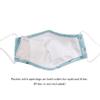Spring Notion Reusable Washable Fashion Floral Cotton Cloth Face Mask for Adults and Kids Sage Green L view 3