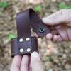 Leather Axe Hatchet Holder Holster With Belt Loop, Stitched Tool Sheath Handmade view 4