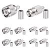 Superbat TNC Crimp Connectors Kit TNC Male + TNC Female Crimp Solder Connector Kit for RG58 RG303 RG141 RG142 RG400 LMR195 Low Loss Coax Cable(10 Pack in Total) view 1
