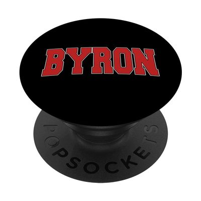 BYRON MN MINNESOTA Varsity Style USA Vintage Sports PopSockets PopGrip: Swappable Grip for Phones & Tablets