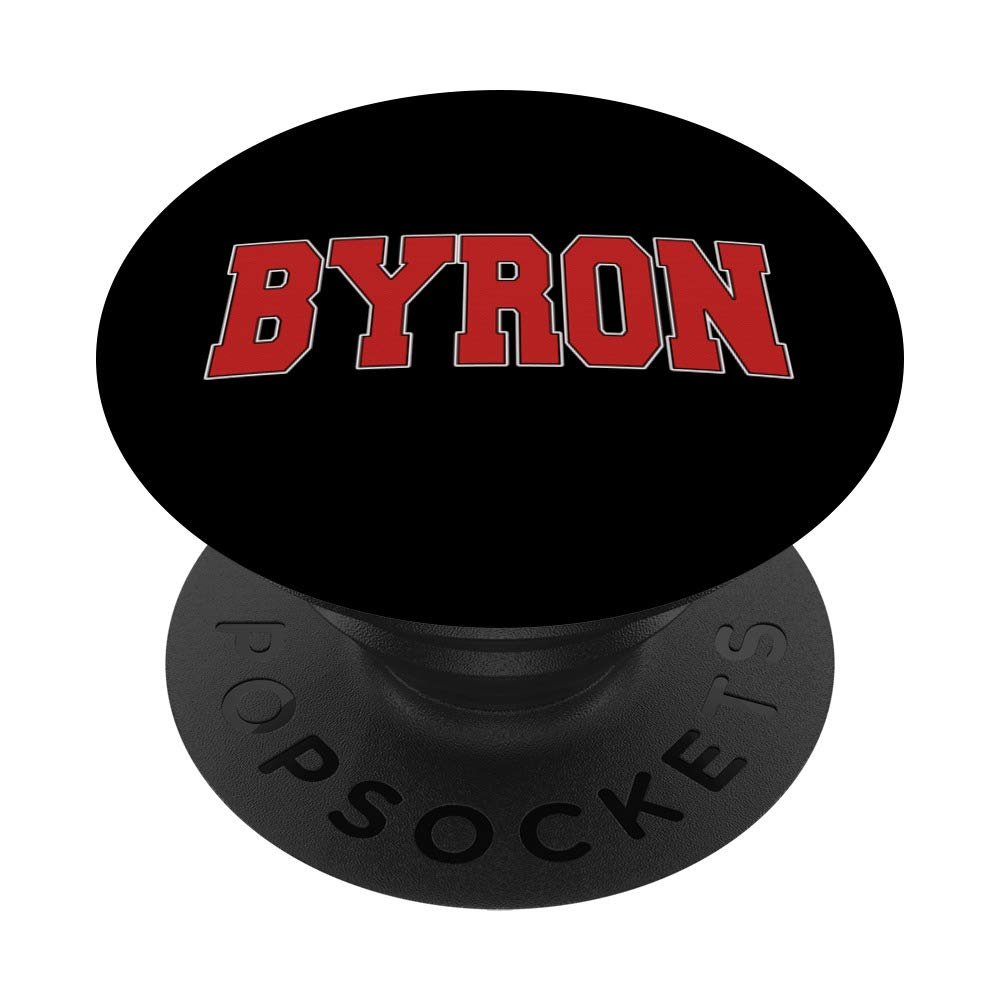 BYRON MN MINNESOTA Varsity Style USA Vintage Sports PopSockets PopGrip: Swappable Grip for Phones & Tablets