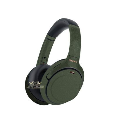 SopiGuard Skin for Sony WH-1000XM3 Wireless Headphone Precision Vinyl Sticker Wrap (Rugged Marsh Green)