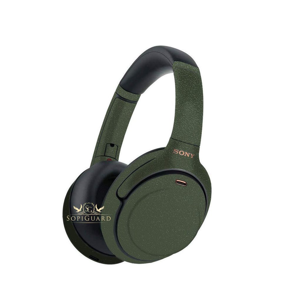 SopiGuard Skin for Sony WH-1000XM3 Wireless Headphone Precision Vinyl Sticker Wrap (Rugged Marsh Green)