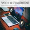 CREATIVE Pebble V3 Minimalistic 2.0 USB-C Desktop Speakers view 2