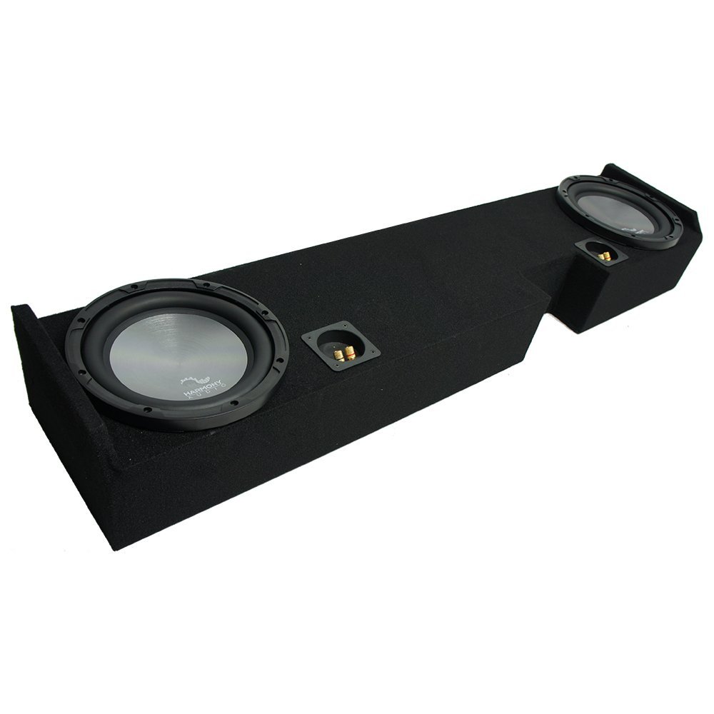 Harmony Audio HA-A102 Bundle Compatible with Ford F250 F350 01-14 Ext Super Cab Truck Dual 10" Sub Box Enclosure