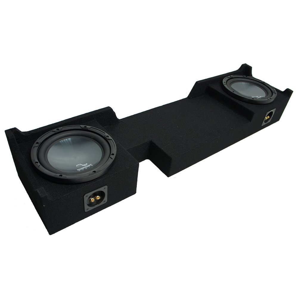 Harmony Audio (2) HA-R104 Compatible with Ford F-150 2004-2008 Ext Super Cab Truck Subwoofer Bundle with Dual 10" Sub Box Enclosure