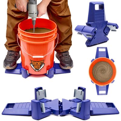 Ideastream Bucket Vice 5-Gallon Bucket Gripper/Holder, Blue