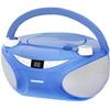 Magnavox MD6949 Portable Top Loading CD Boombox with AM/FM Stereo Radio and Bluetooth Wireless Technology in Black | CD-R/CD-RW Compatible | LED Display | (Blue) view 1