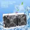 Oumefar Dual-core Thermoelectric Peltier Cooling System Semiconductor Refrigeration Cooler Kit with Power for Plate Cooling Pet Bed Cooling etc view 2
