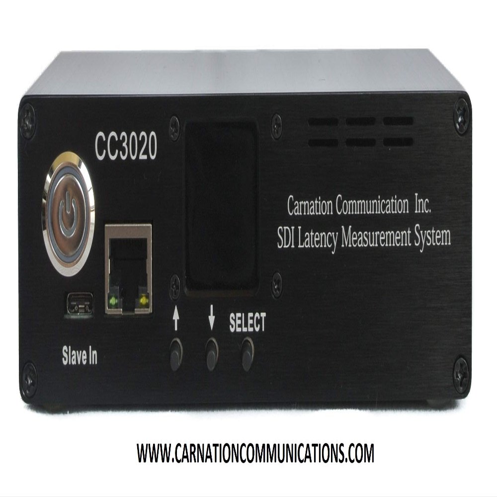 Carnation Communications Inc. CC3020 SDI/HDSDI/4K 1.5G/3G/6G Video Delay Latency Measurement/Test/Analysis