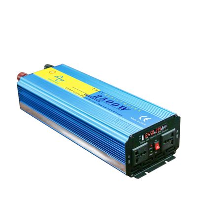 2500W Pure Sine Wave Inverter, DC 12V/24V to AC 110V/220V, Automotive Power Inverter, Dual AC Outlets, Used for Solar System, RV, Home, Office,DC 12V