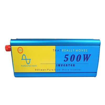 500W Pure Sine Wave Inverter, 1000W Peak Power, Car Power Inverter DC 12V/24V to AC 110V/220V, with AC Outlet and USB Charging Port