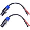 CNCESS CESS-095 Speakon Plug to Banana Female Jack Speaker Cable Adapter, 680 Strand Tinned Copper Wire, 2-Channel view 1