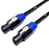 CNCESS CESS-095 Speakon Plug to Banana Female Jack Speaker Cable Adapter, 680 Strand Tinned Copper Wire, 2-Channel view 2