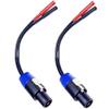 CNCESS CESS-095 Speakon Plug to Banana Female Jack Speaker Cable Adapter, 680 Strand Tinned Copper Wire, 2-Channel view 4