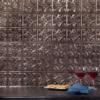 FASDE Traditional Style/Pattern 1 Decorative Vinyl 18in x 24in Backsplash Panel in Brushed Nickel (5 Pack) view 2