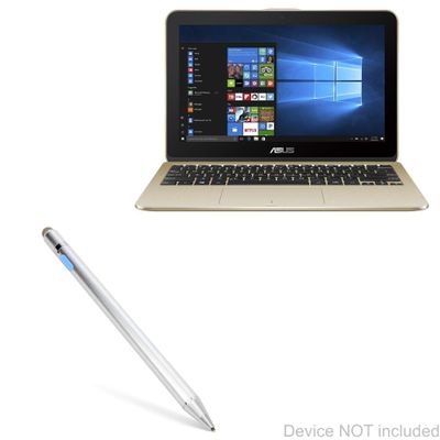 BoxWave Stylus Pen Compatible with ASUS VivoBook Flip 12 TP203NAH - AccuPoint Active Stylus, Electronic Stylus with Ultra Fine Tip - Metallic Silver
