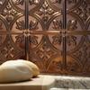 FASDE Traditional Style/Pattern 1 Decorative Vinyl 18in x 24in Backsplash Panel in Oil-Rubbed Bronze (5 Pack) view 4