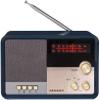 Crosley CR3036D-NV Tribute Vintage AM/FM Bluetooth Radio, Navy view 1