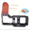 WEPOTO GRIII GR3 GRIIIX GR3X Hand Grip Quick Release Plate Compatible with Ricoh GRIII GR3 GRIIIX GR3X Camera -Aluminium Padauk (GP-GR3) view 2