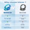 iClever HS19 Kids Headphones with Microphone for School, Volume Limiter 74/85dBA, Over-Ear Girls Boys Headphones for Kids with Shareport, Foldable for iPad/Travel (Navy Blue) view 3