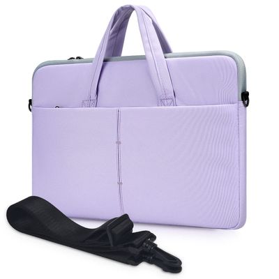 17 17.3 Inch Laptop Case for Dell Inspiron/HP Envy/LG Gram 17"/ ASUS ROG Strix/Razer Blade Pro 17/Lenovo Acer, Laptop Bag Case with Shoulder Carrying Handbag, Purple