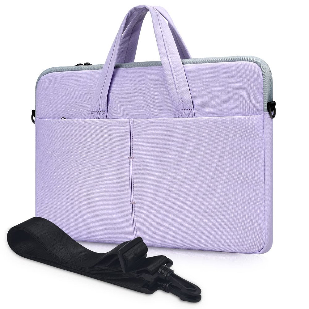 17 17.3 Inch Laptop Case for Dell Inspiron/HP Envy/LG Gram 17"/ ASUS ROG Strix/Razer Blade Pro 17/Lenovo Acer, Laptop Bag Case with Shoulder Carrying Handbag, Purple