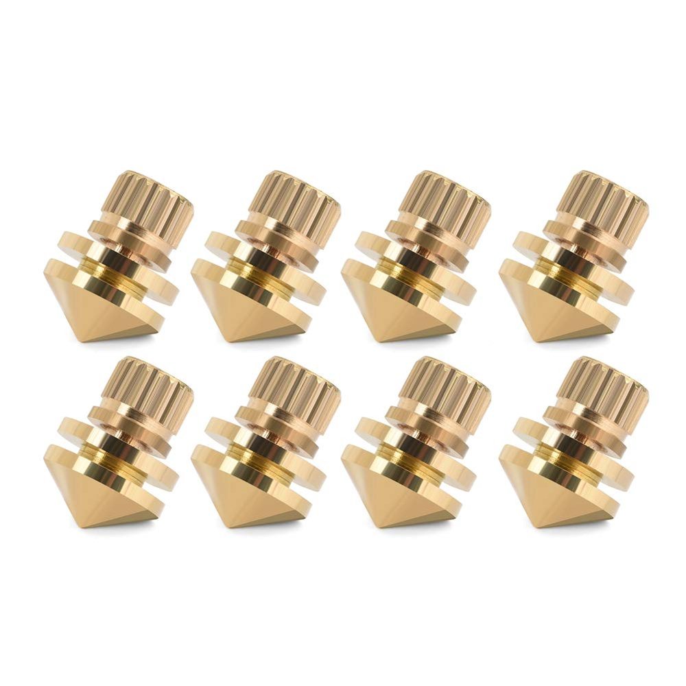 8 Pcs Speaker Isolation Copper Speaker Suspension Spikes Isolation Stands Foot Base Pad Sound Boxes Speaker Base pad