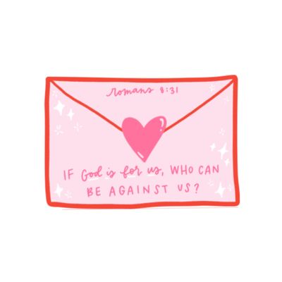 Swaygirls Jesus stickers | Romans 8:31 sticker | If God is for us, who can be against us sticker | Christian stickers for a hydro flask, stanley, laptop, water bottle | Waterproof vinyl decals about faith, Jesus, God
