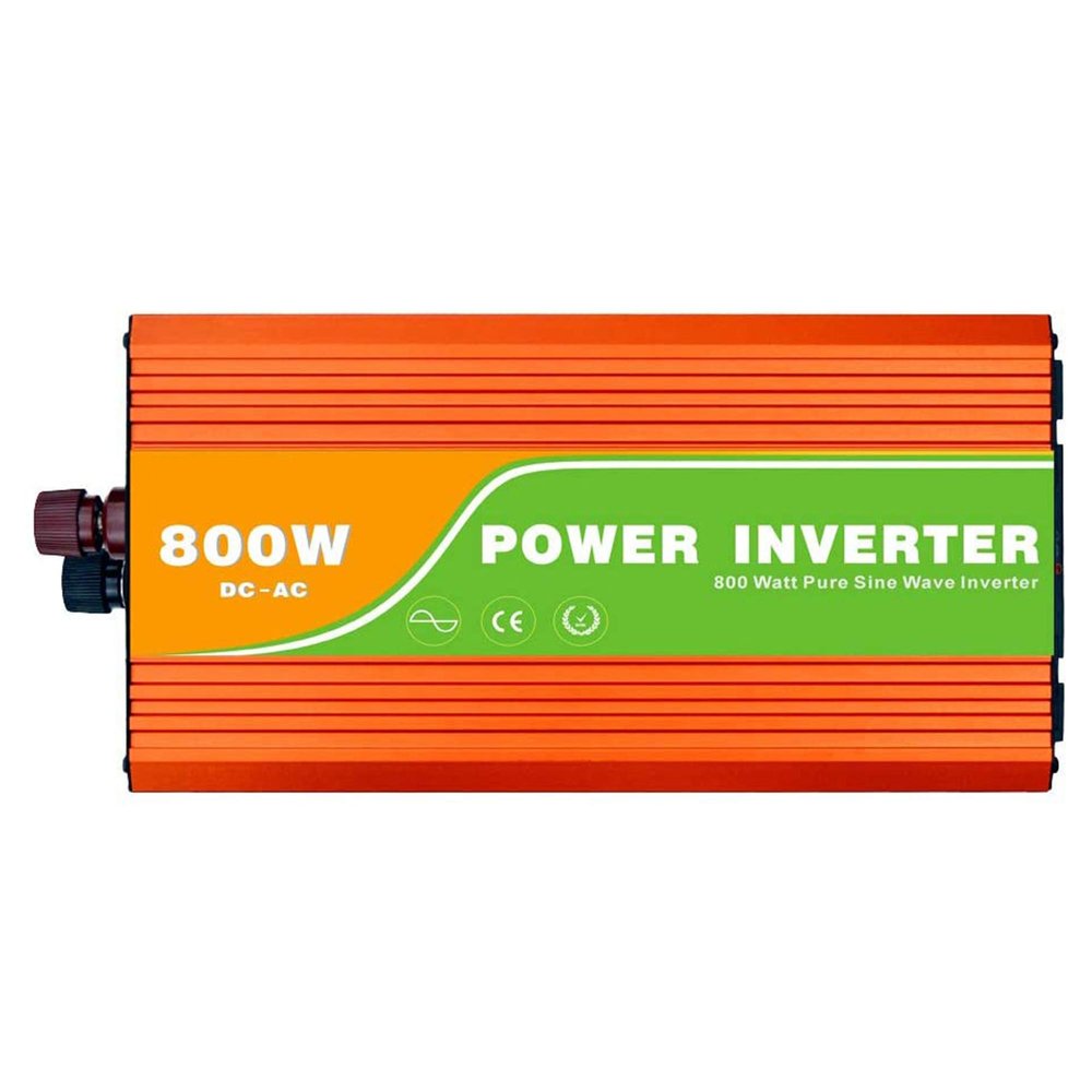 800W Pure Sine Wave Inverter, 12V/24V/48V DC to 110V/220V AC, Power Converter with AC Outlet and USB Port, for RV Truck Boat Solar System,Dc 24v