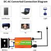 Pure Sine Wave Inverter, 500W Continuous/1000W Peak, DC 12V/24V to AC 110V/220V, Car Power Adapter with AC Outlet and USB Charging Port,Dc 12v view 4