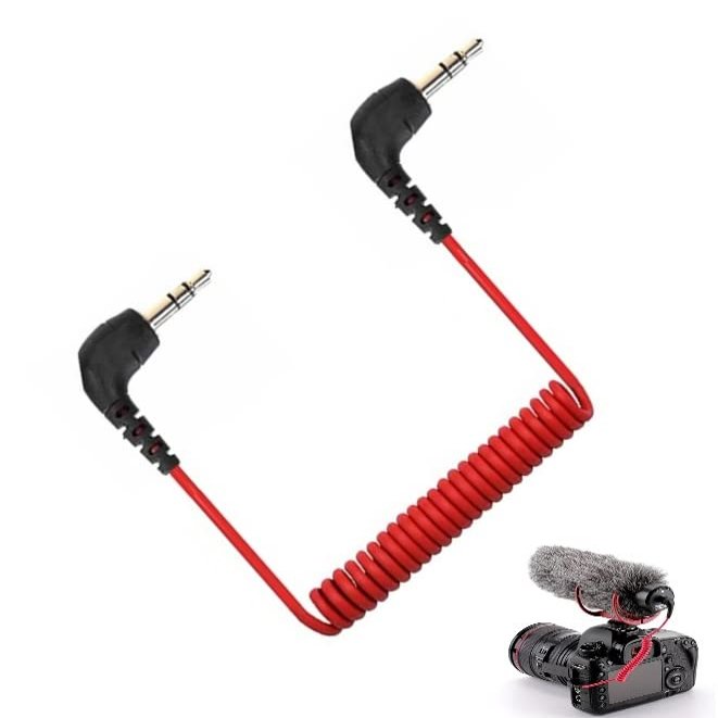 Camera TRS Patch Cable for DJI Mic 2 Accessories, Hollyland Lark M1 M2 150 Max Duo, Rode Wireless GO II/ME/PRO, Boya, Movo, TAKSTAR, SAIREN, Comica Deity Compatible with Nikon, Canon, Sony & More