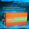 1500W Continuous/3000W Peak Power Inverter, DC 12V/24V/48V to AC 110V/220V, Car Pure Sine Wave Inverter with 2 AC Outlets and USB Charging Port,Dc 48v view 3