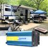 3000W Pure Sine Wave Inverter, DC 12V/24V to AC 110V/220V, with LED Display and Dual AC Outlets, for RV Truck Boat and Solar System,DC 12V view 3