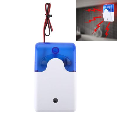 Security Alarm 103 Mini Strobe Siren Durable Home Security Alarm System (Blue) (Color : Blue)
