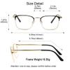 Blue Light Blocking Glasses, Anti Eyestrain, TV Glasses for Women Men, Anti UV, Anti Glare view 4