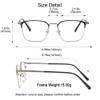 Blue Light Blocking Glasses, Anti Eyestrain, TV Glasses for Women Men, Anti UV, Anti Glare view 2