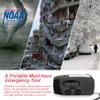 Portable Solar Emergency Weather Radio Hand Crank AM/FM NOAA Survival Radio with LED Flashlight 2000mAh Cellphone Charger for Smart Phone for Home Outdoor Camping Traveling Earthquake view 2