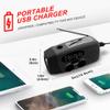Portable Solar Emergency Weather Radio Hand Crank AM/FM NOAA Survival Radio with LED Flashlight 2000mAh Cellphone Charger for Smart Phone for Home Outdoor Camping Traveling Earthquake view 4