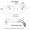 Blue Light Blocking Glasses, Anti Eyestrain, TV Glasses for Women Men, Anti UV, Anti Glare view 4