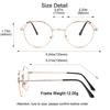 Blue Light Blocking Glasses, Anti Eyestrain, TV Glasses for Women Men, Anti UV, Anti Glare view 3
