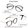 Blue Light Blocking Glasses, Anti Eyestrain, TV Glasses for Women Men, Anti UV, Anti Glare view 3